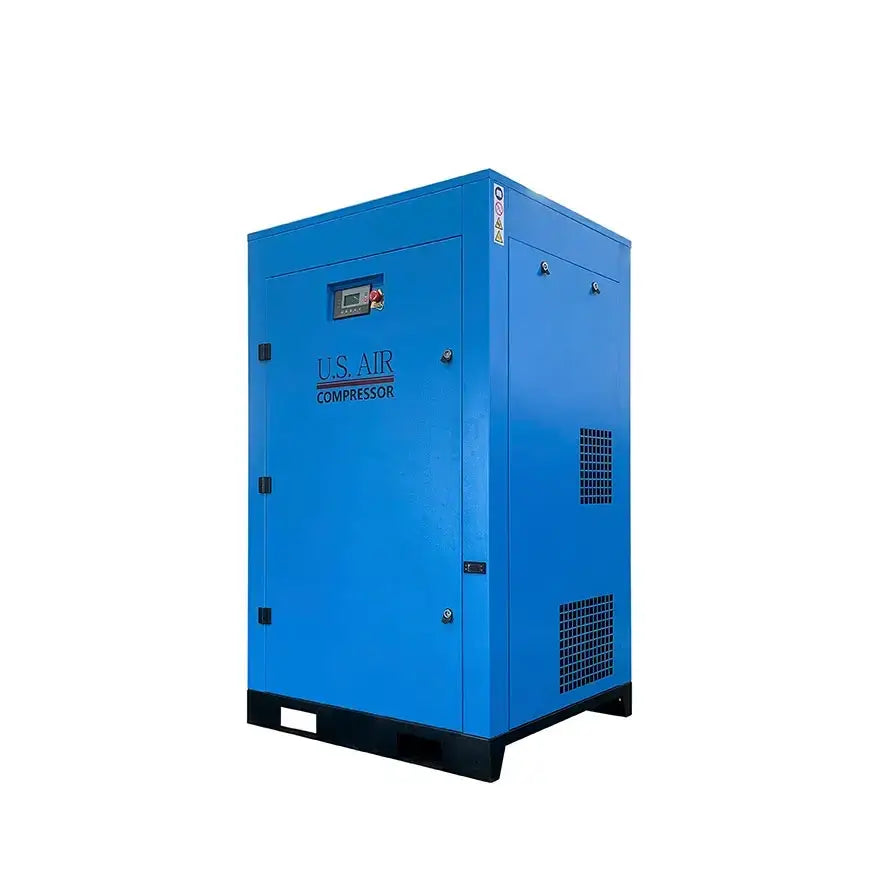 10 HP US AIR CENTER Rotary Screw -Variable Speed Drive- Compressor With Built in Dryer And Tank  | 1-3 Phase | 208-600 Volts | 43 CFM