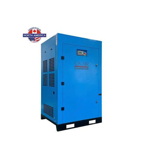 10 HP US AIR CENTER Rotary Screw -Variable Speed Drive- Compressor With Built in Dryer And Tank  | 1-3 Phase | 208-600 Volts | 43 CFM