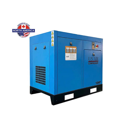 10 HP Variable Speed Drive Rotary Screw Air Compressor | 1-3 Phase | 208-600 Volts | 42 CFM