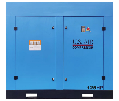 125 HP Two Stage VSD Rotary Screw Air Compressor | 3 Phase | 460-480 Volts | 756 CFM