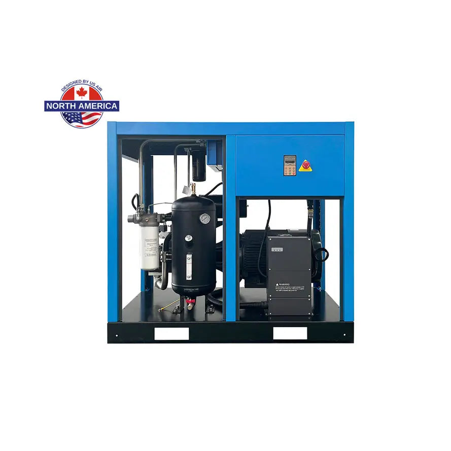 15 HP Variable Speed Drive Rotary Screw Air Compressor | 1-3 Phase | 208-600 Volts | 61 CFM