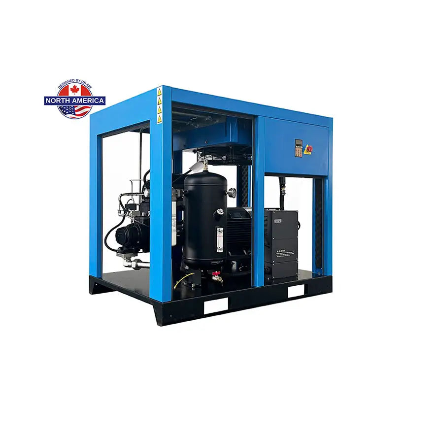 25 HP Variable Speed Drive Rotary Screw Air Compressor | 1-3 Phase | 208-600 Volts | 115 CFM