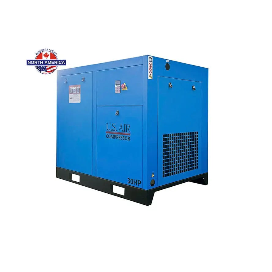 30 HP Variable Speed Drive Rotary Screw Air Compressor | 1-3 Phase | 208-600 Volts | 129 CFM