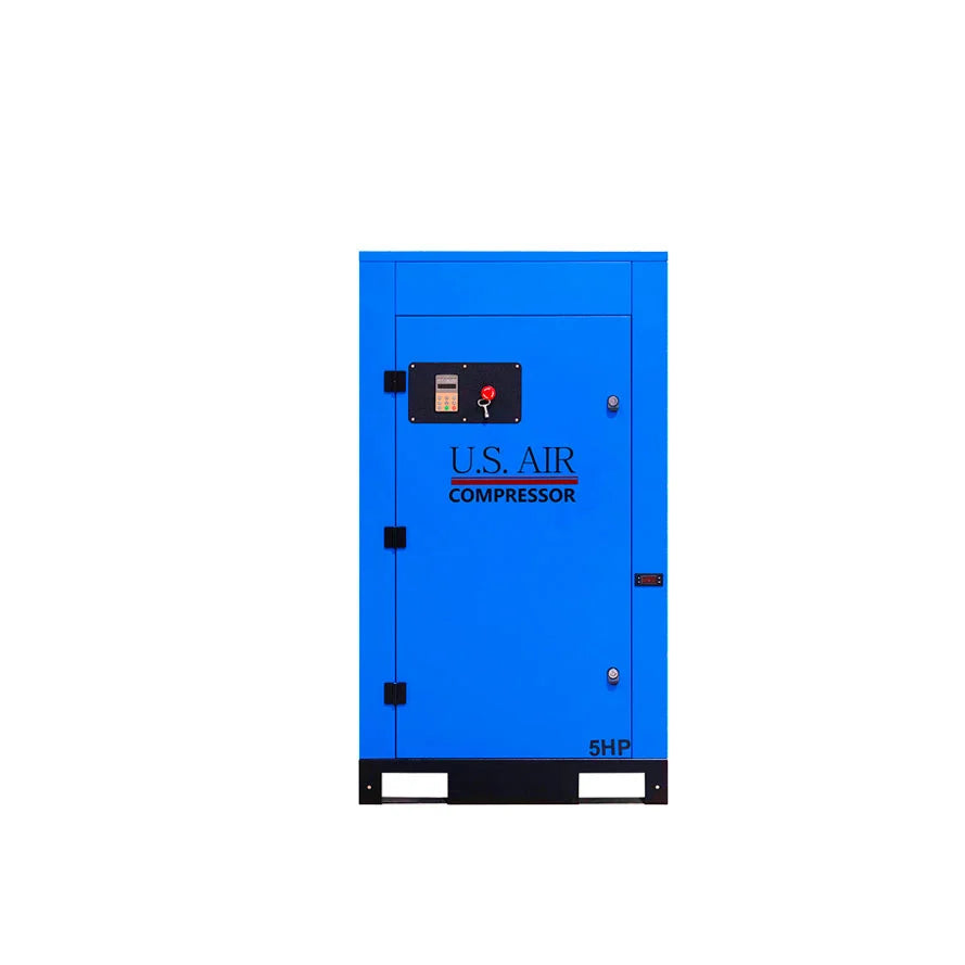 5 HP OIL FREE SCROLL AIR CENTER Rotary Screw -VSD- Compressor With Built in Dryer And Tank  | 1-3 Phase | 208-600 Volts | 14 CFM