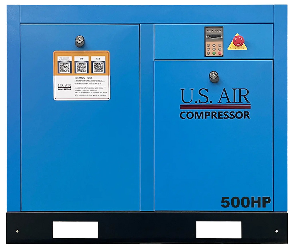 500 HP Two Stage VSD Rotary Screw Air Compressor | 3 Phase | 460-600 Volts | 2490 CFM