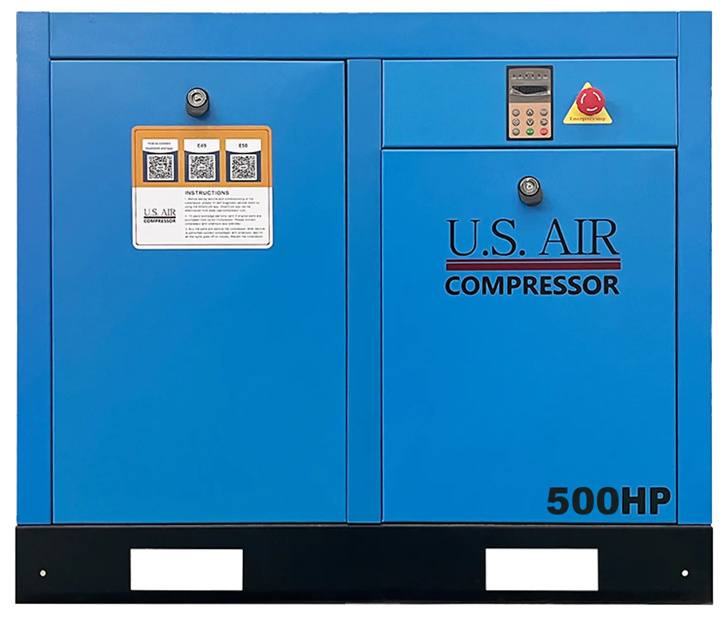 500 HP Two Stage VSD Rotary Screw Air Compressor | 3 Phase | 460-600 Volts | 2490 CFM