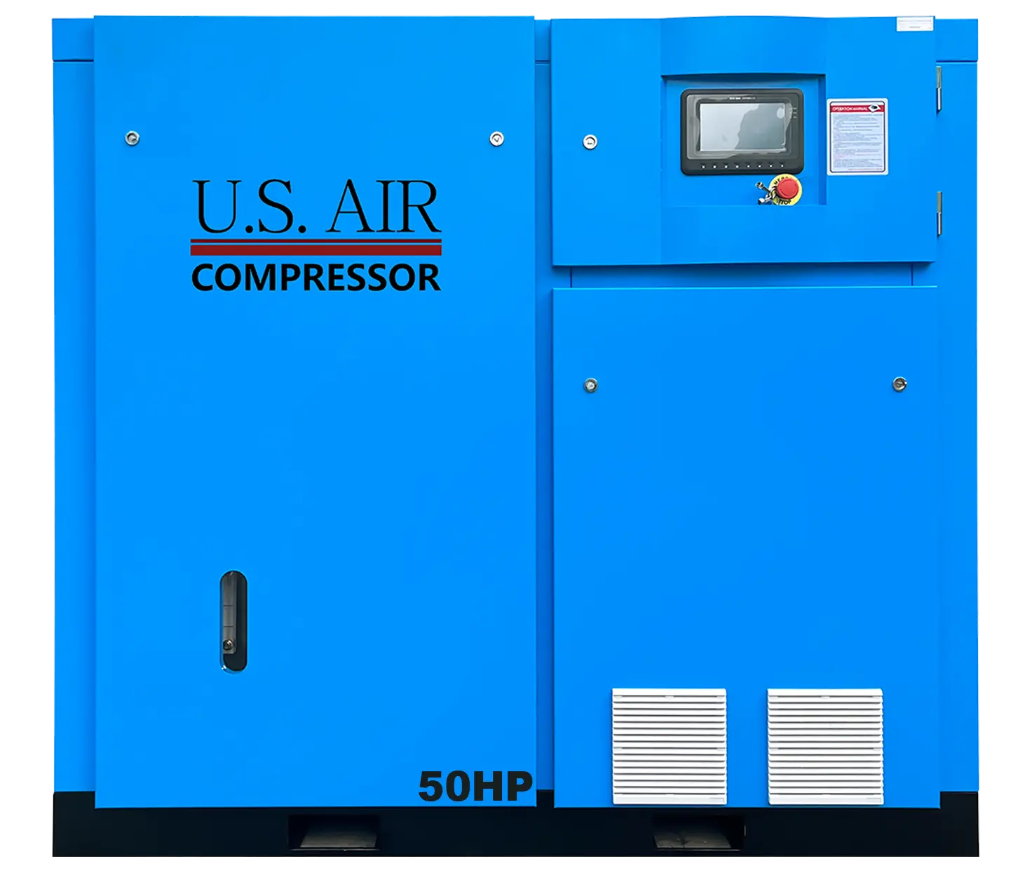 50 HP Fixed Speed Rotary Screw Air Compressor | 1-3 Phase | 208-600 Volts | 230 CFM