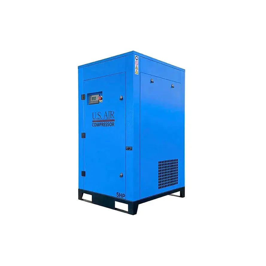 5 HP US AIR CENTER Rotary Screw -Fixed Speed- Compressor With Built in Dryer And Tank  | 1 Phase | 208-230 Volts | 21 CFM