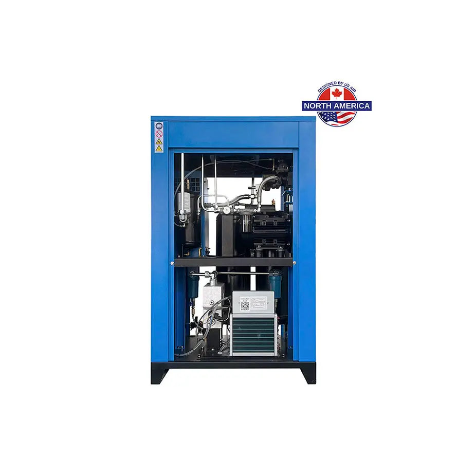 5 HP US AIR CENTER Rotary Screw -Fixed Speed- Compressor With Built in Dryer And Tank  | 1 Phase | 208-230 Volts | 21 CFM