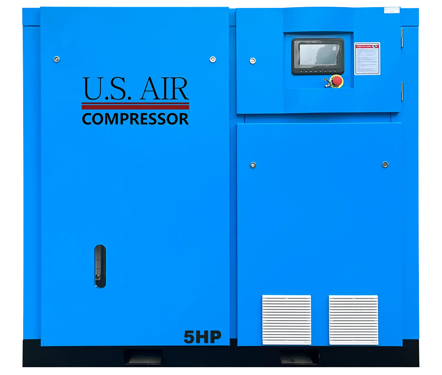5 HP Fixed Speed Rotary Screw Air Compressor | 1-3 Phase | 208-600 Volts | 21 CFM