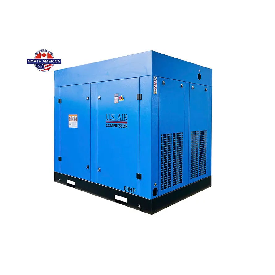 60 HP Variable Speed Drive Rotary Screw Air Compressor | 3 Phase | 208-600 Volts | 260 CFM