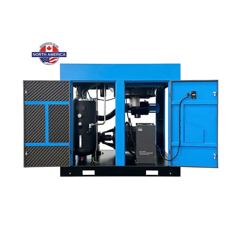 60 HP Variable Speed Drive Rotary Screw Air Compressor | 3 Phase | 208-600 Volts | 260 CFM