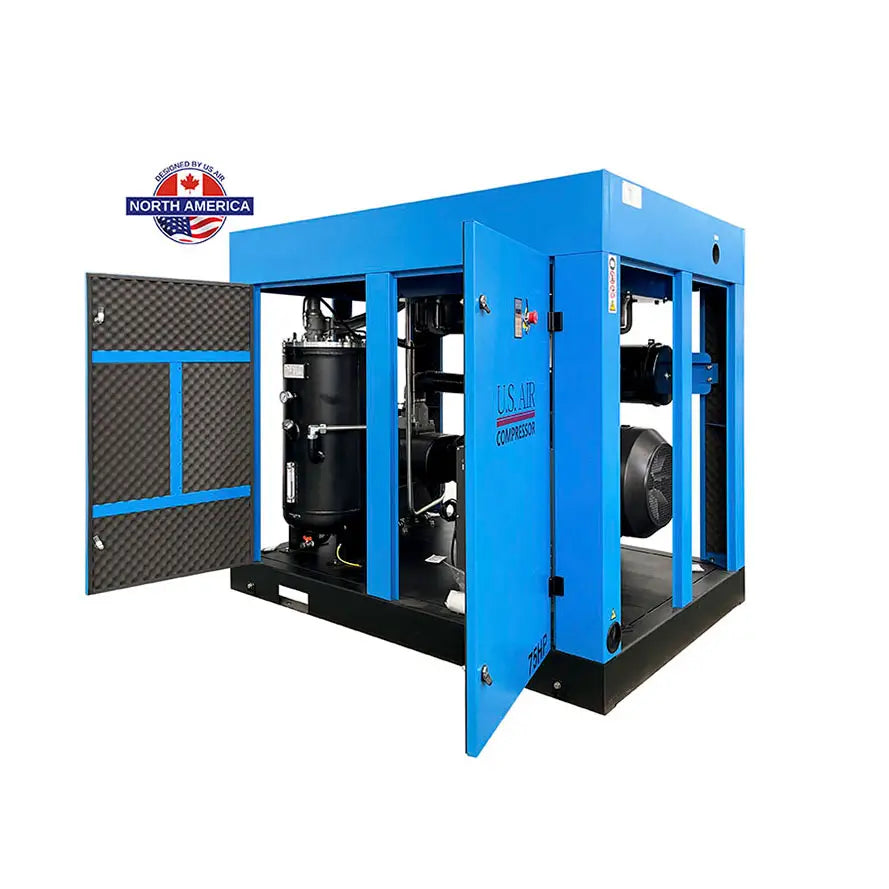 75 HP Variable Speed Drive Rotary Screw Air Compressor | 3 Phase | 480-600 Volts | 380 CFM