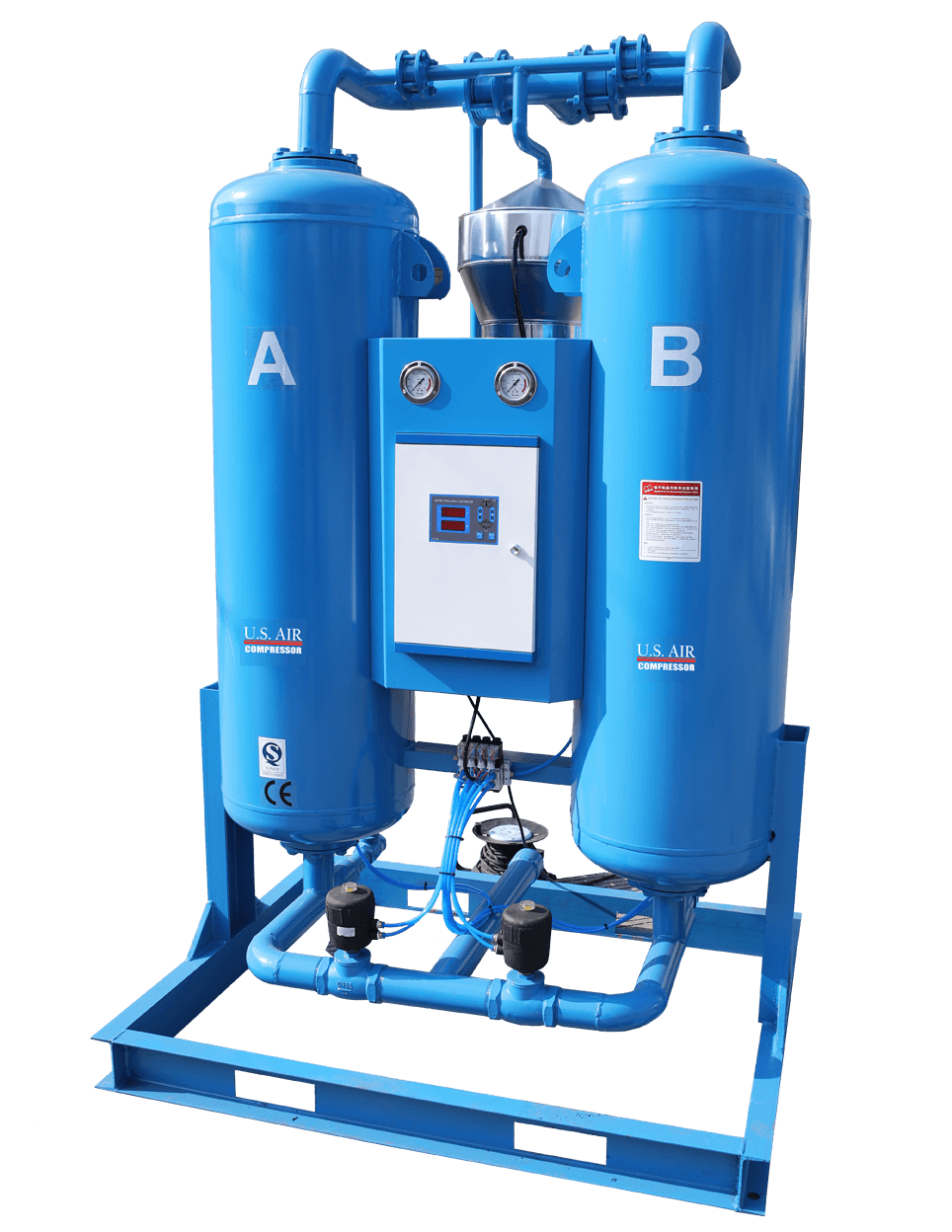 100 HP Externally Heated Adsorption Air Dryer | Dries 480 CFM