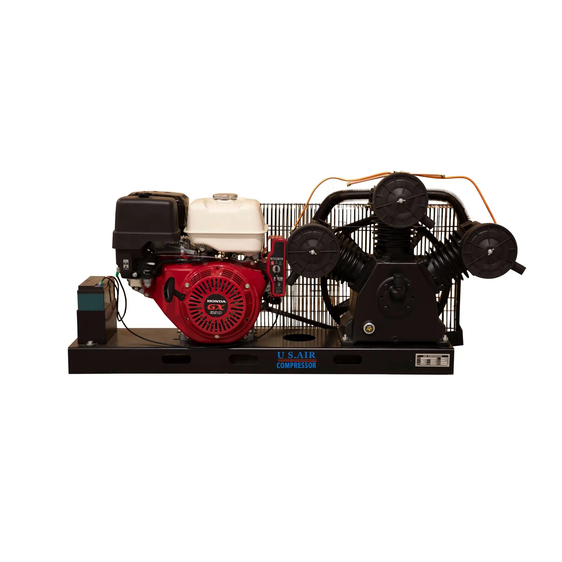 13 HP Gasoline Piston Compressor | Base Mounted | 35 CFM